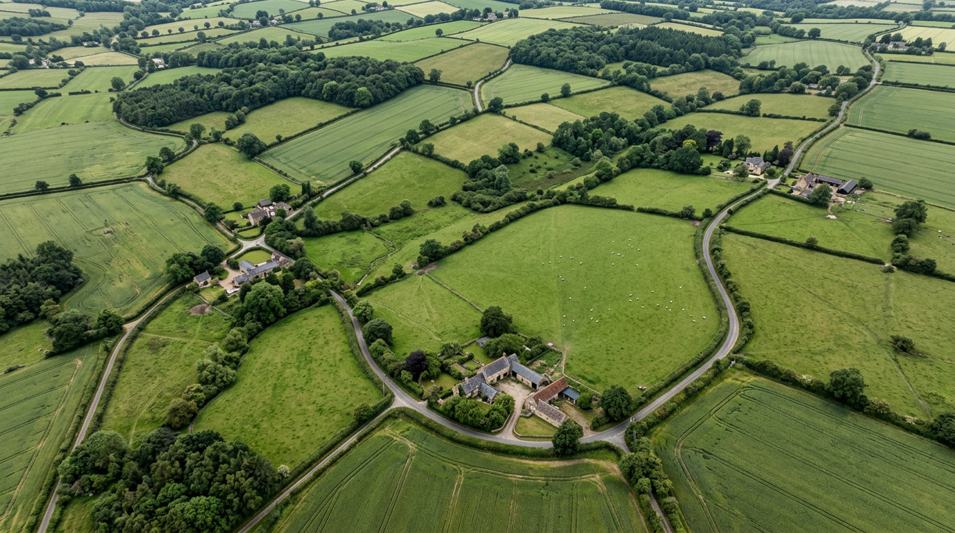 A beautiful cottage garden in full summer bloom with lavender and wildflowers